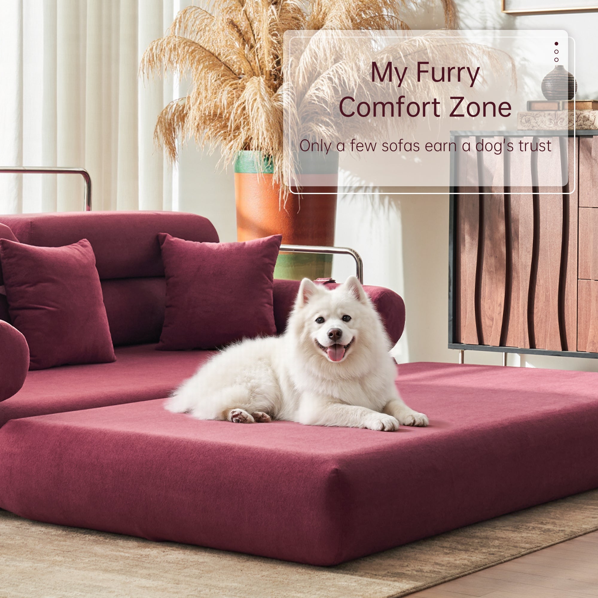 Convertible L-Shaped Sectional Sofa Bed