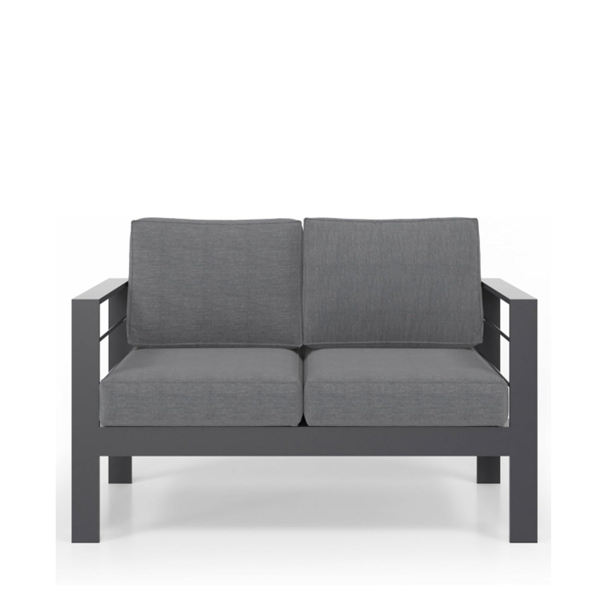 4-Piece Modern Aluminum Patio Conversation Set