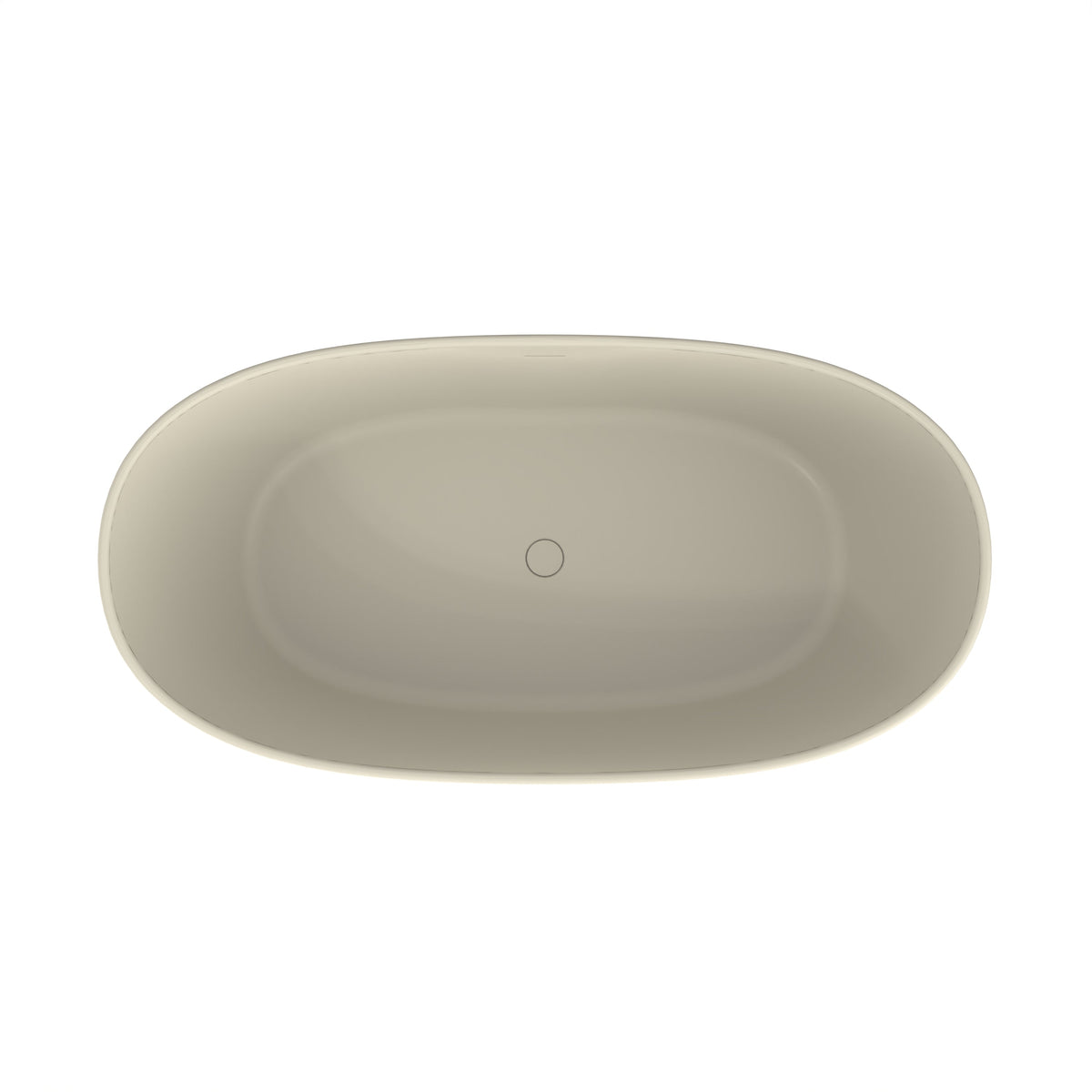 65 Inch Artificial Stone Solid Surface Freestanding Bathroom Bathtub