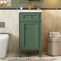 16-Inch Bathroom Vanity with Ceramic Sink