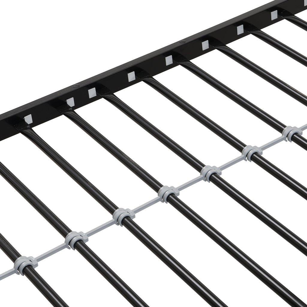 Twin Over Full Metal Bunk Bed with Trundle