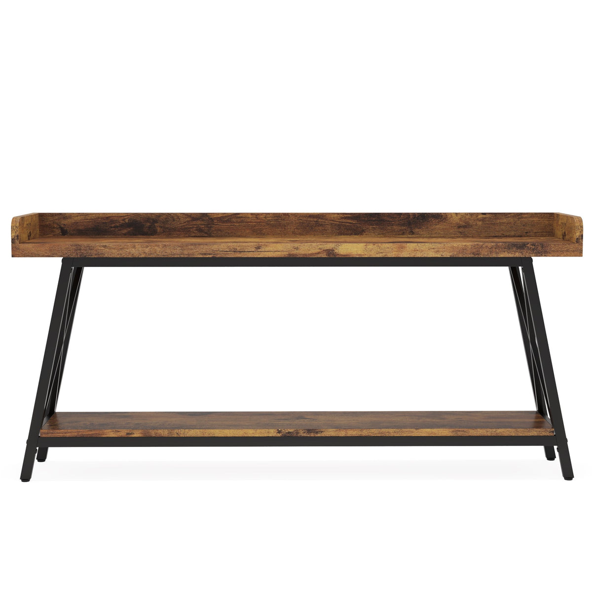 70.9" Extra Long Industrial Console Table, Rustic