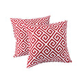 2 Pack Outdoor Throw Pillows, Waterproof & Fade-Resistant