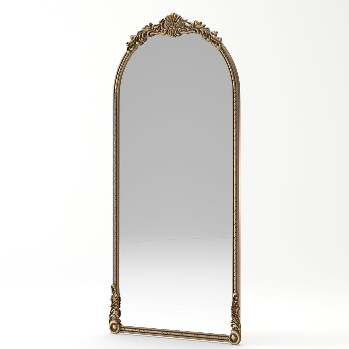 73.03" Arch Oval Vintage Relief Mirror