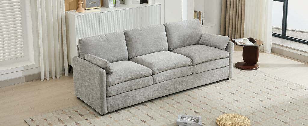 89" Cozy Upholstered 3-Seater Sofa Oversized Comfy Cloud Sofa