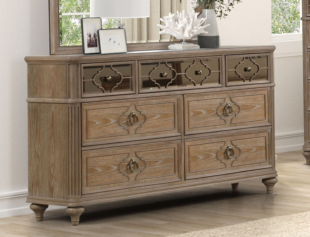 Simple Contemporary 1pc Dresser Rustic