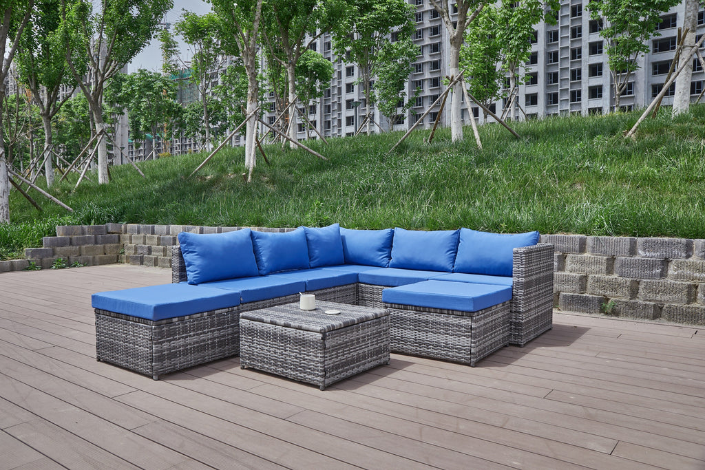 Patio Sofa with Cushions