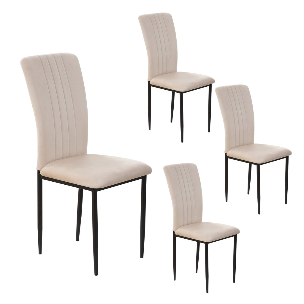 Dining Chairs Set of 4 Modern Velvet Upholstered Chairs