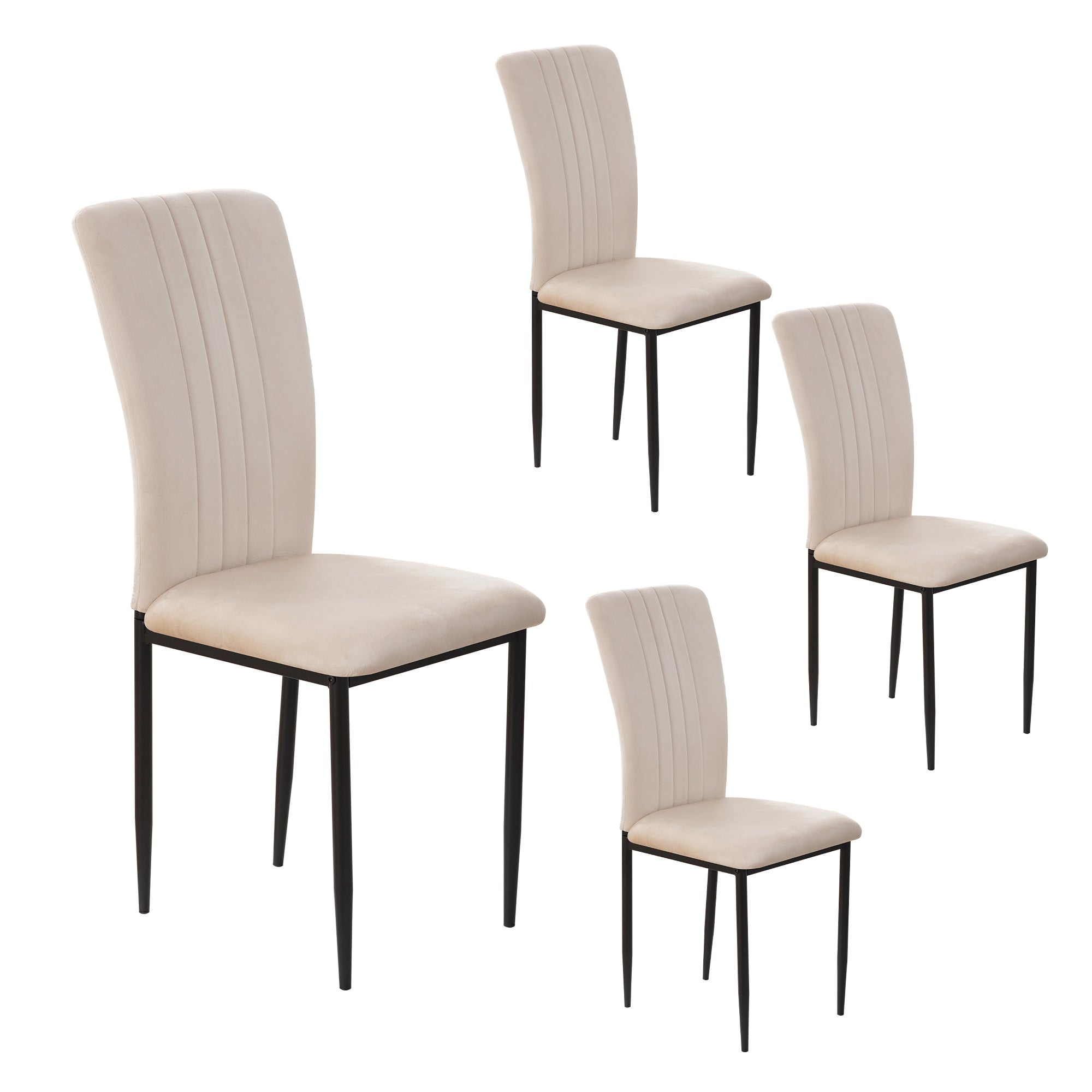 Dining Chairs Set of 4 Modern Velvet Upholstered Chairs