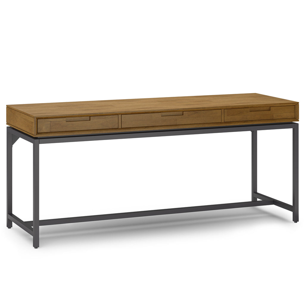Banting - Mid Century Wide Desk - Medium Saddle