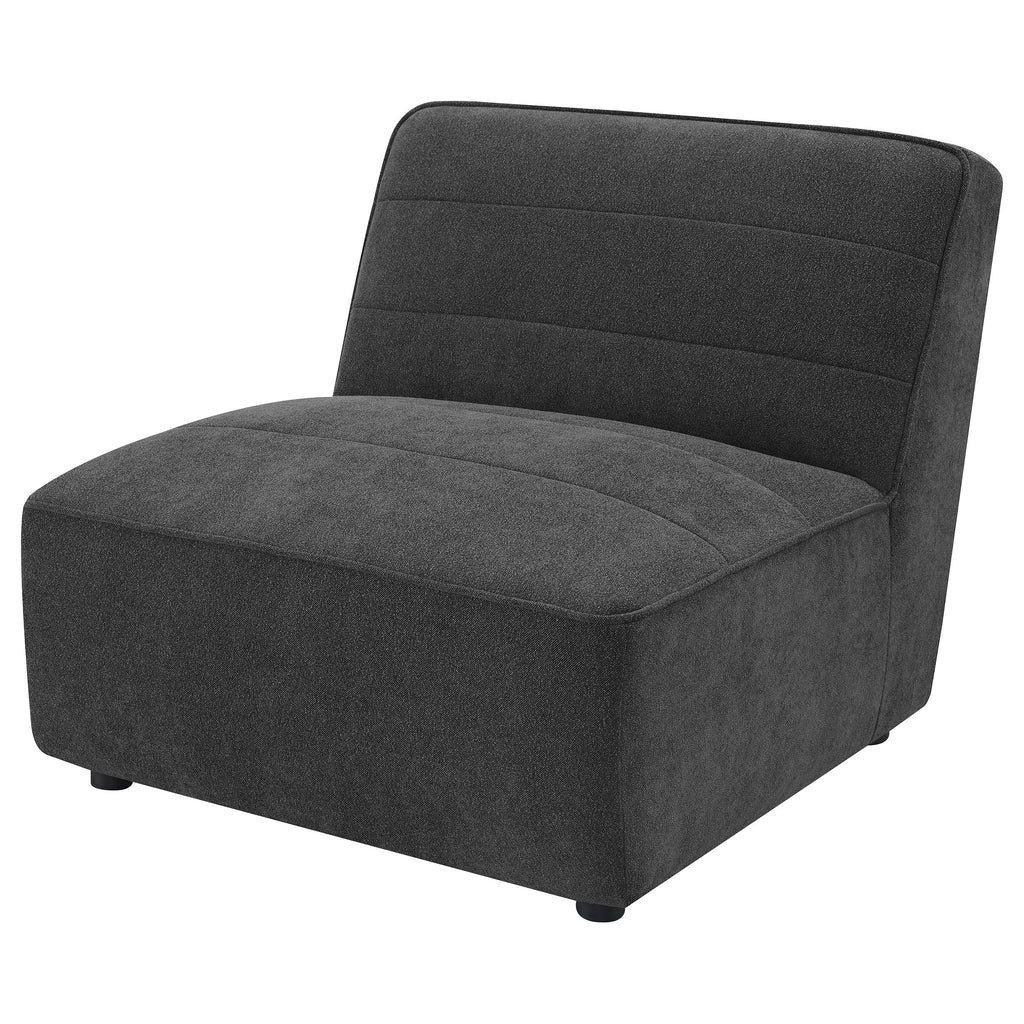 Ortega Dark Armless Chair