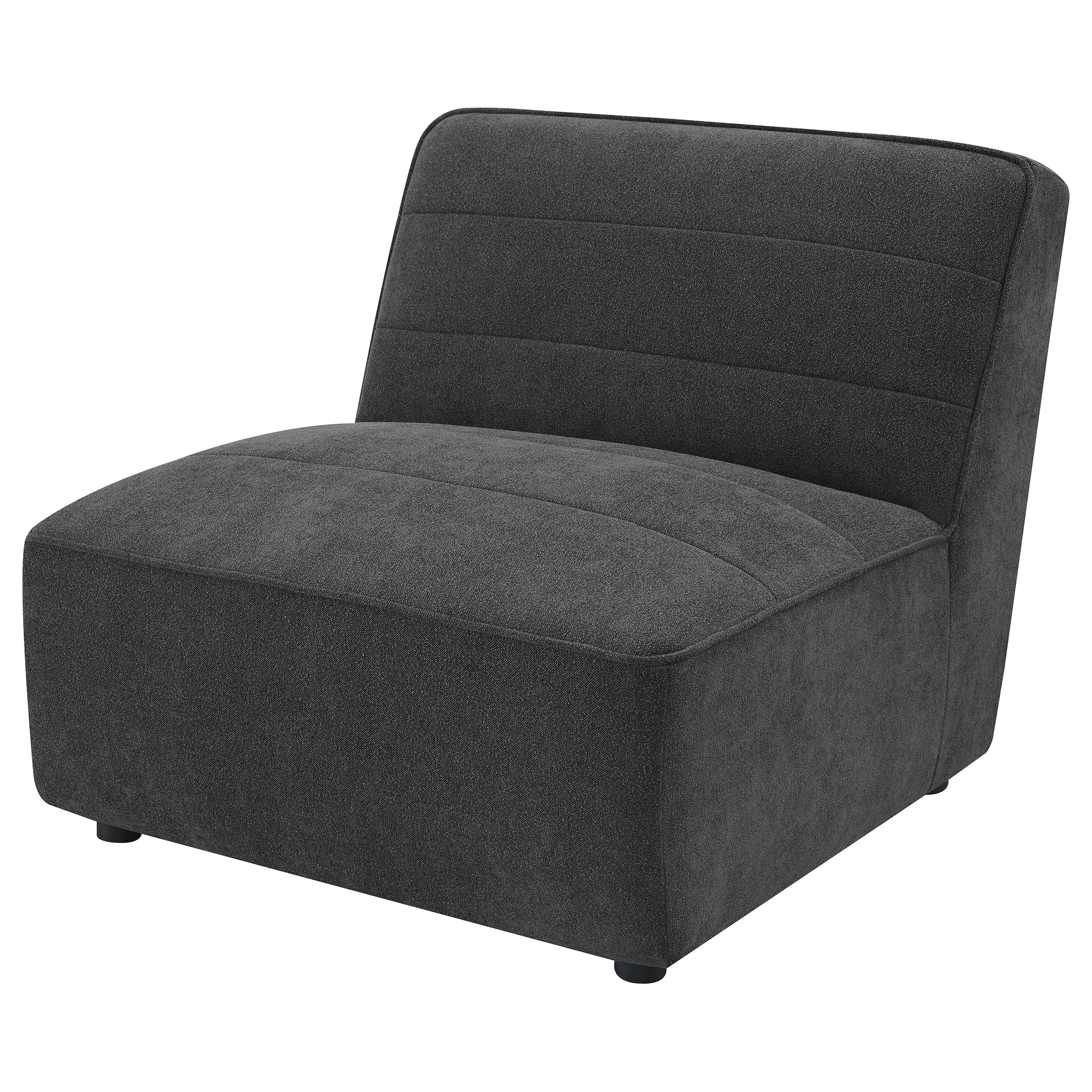 Ortega Dark Armless Chair