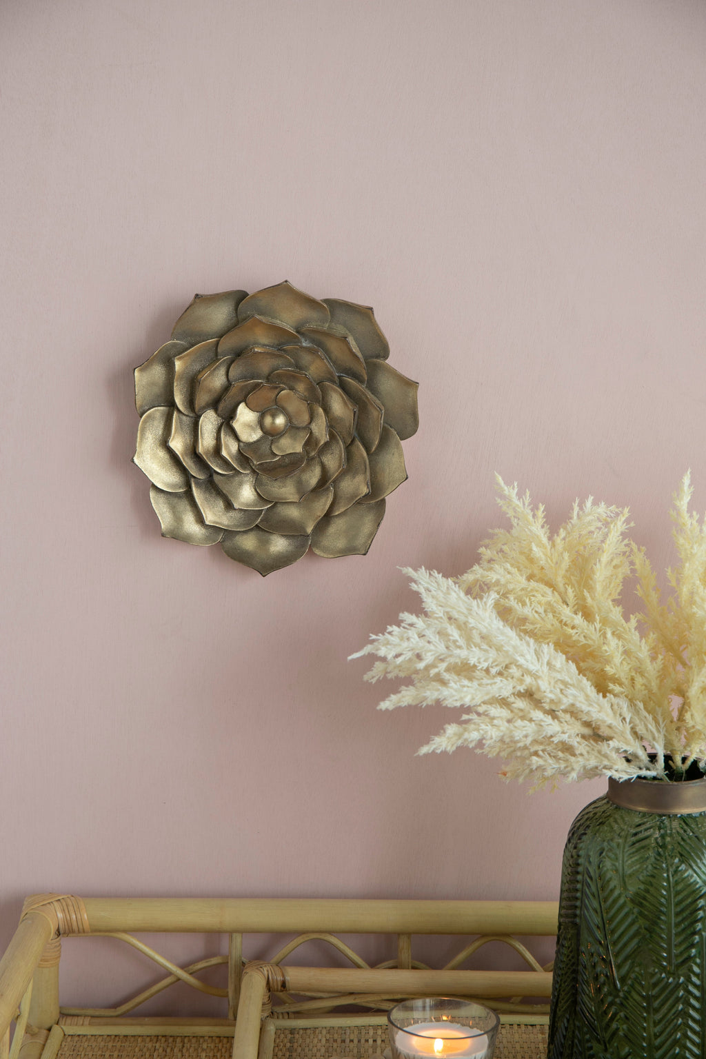 D10x1.4" Succulent Wall Plaque - 2 Piece