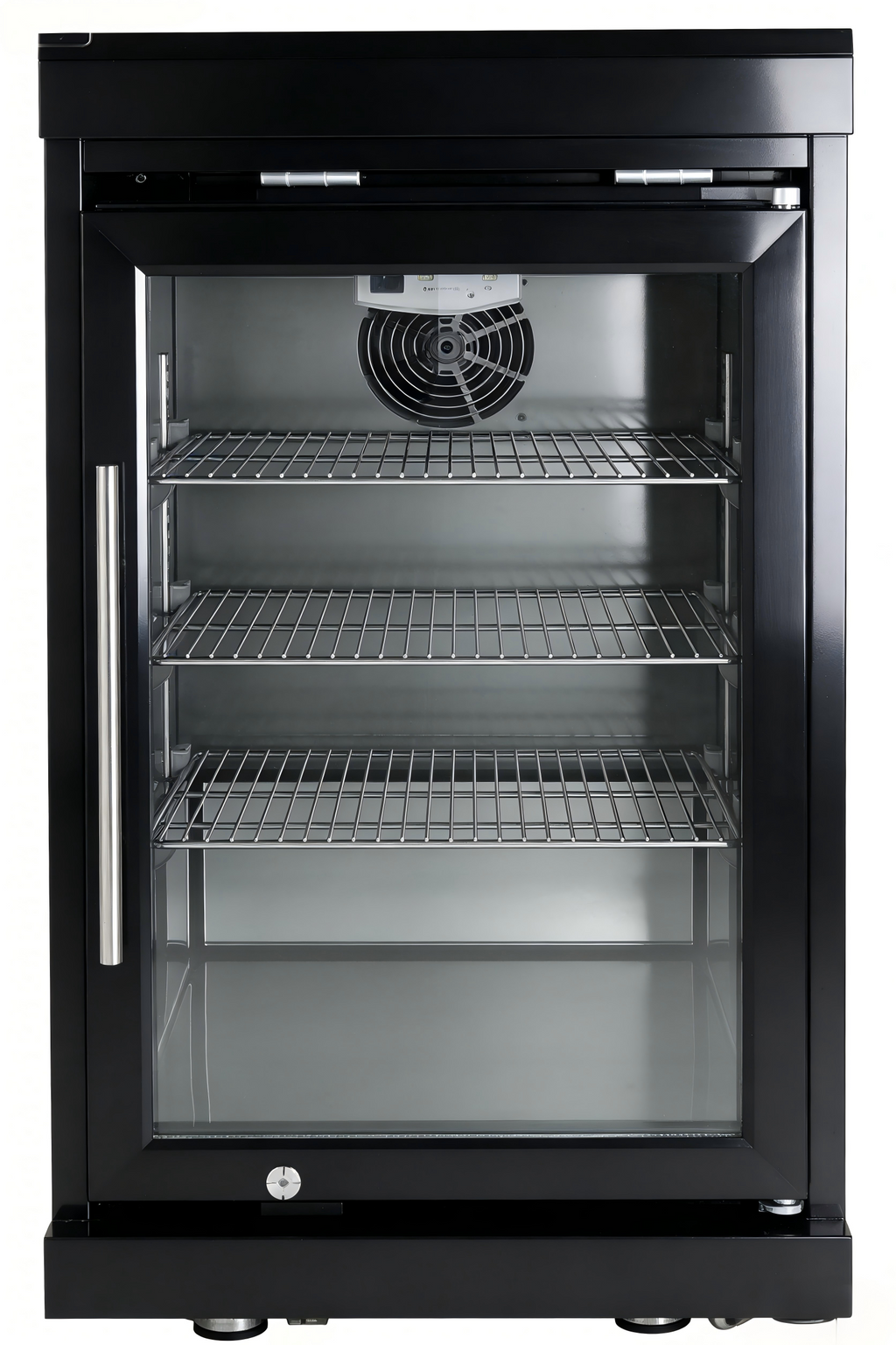 Black Single Door Fridge Cabinet for Outdoor Kitchens