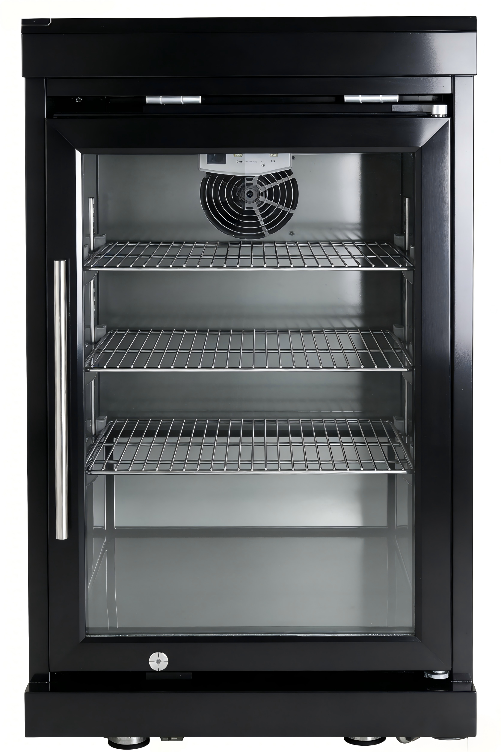 Black Single Door Fridge Cabinet for Outdoor Kitchens