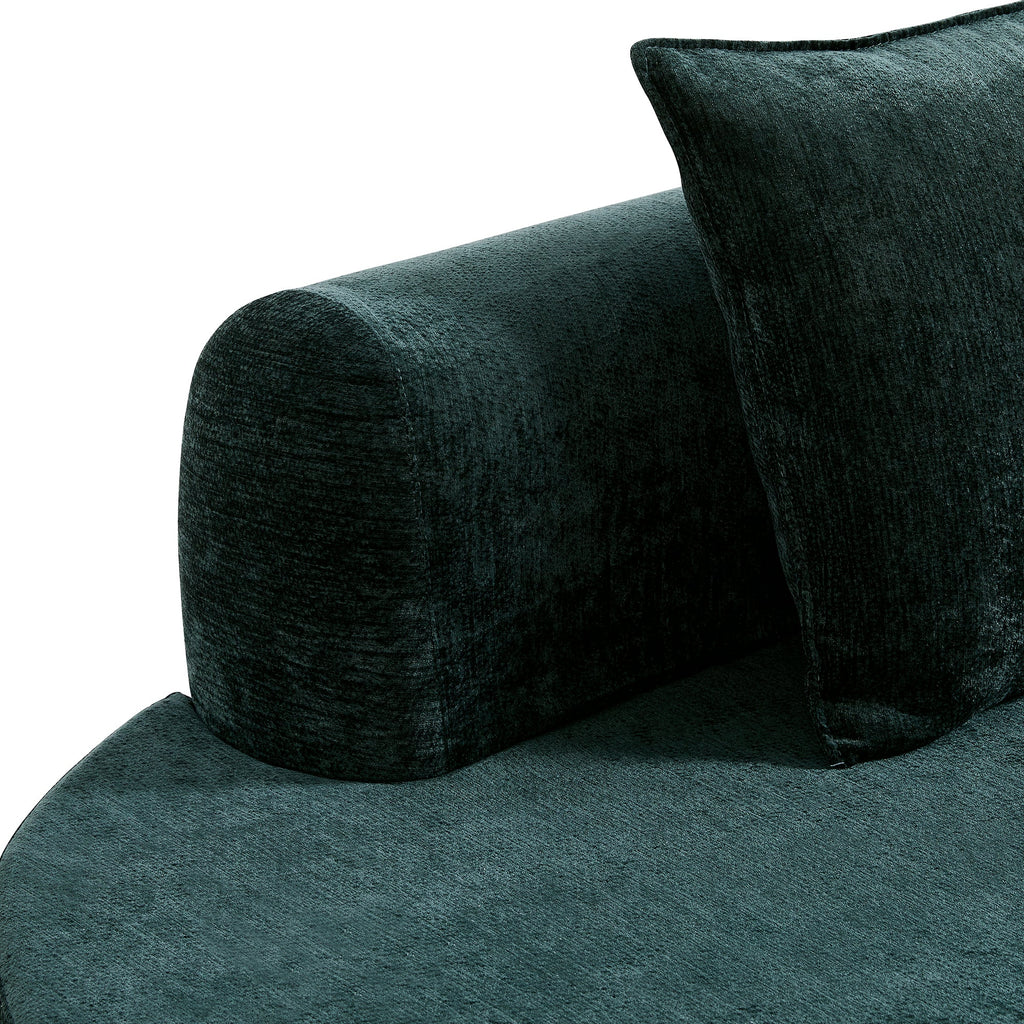 138.6" Modern Curved Modular Sectional Sofa