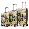 3-Piece PC Spinner Wheel Luggage Set (City Stamps)