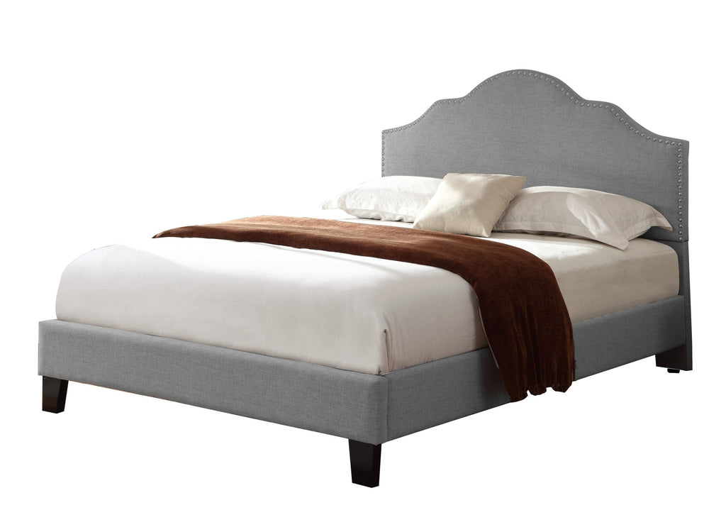 Gray Full Upholstered Bed