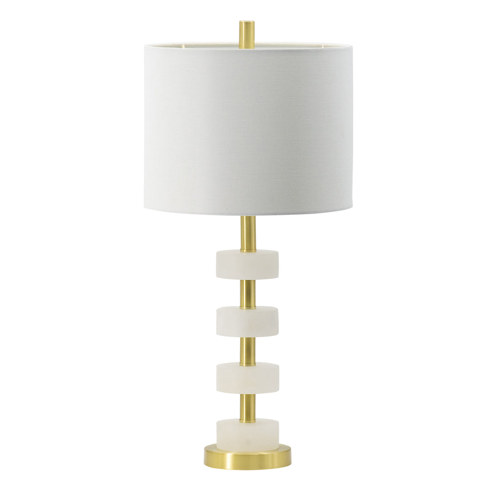 13x13x26" Marble Table Lamp