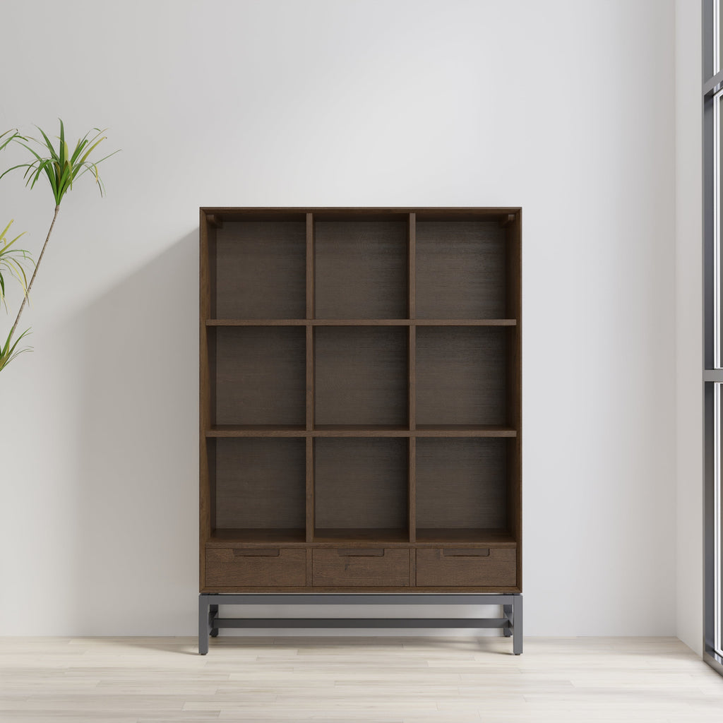 Banting 9 Cube Bookcase with Drawers