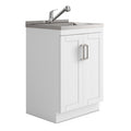 Kyle 24" Laundry Cabinet with Faucet and Stainless Steel Sink