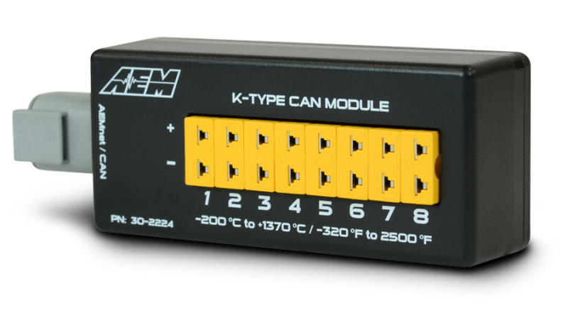 AEM 8 Channel K-Type Thermocouple EGT CAN Module 30-2224
