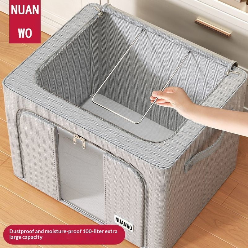 Oxford Cloth Foldable Storage Box For Home Clothes Organization