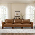 112" Luxury PU Leather Sofa