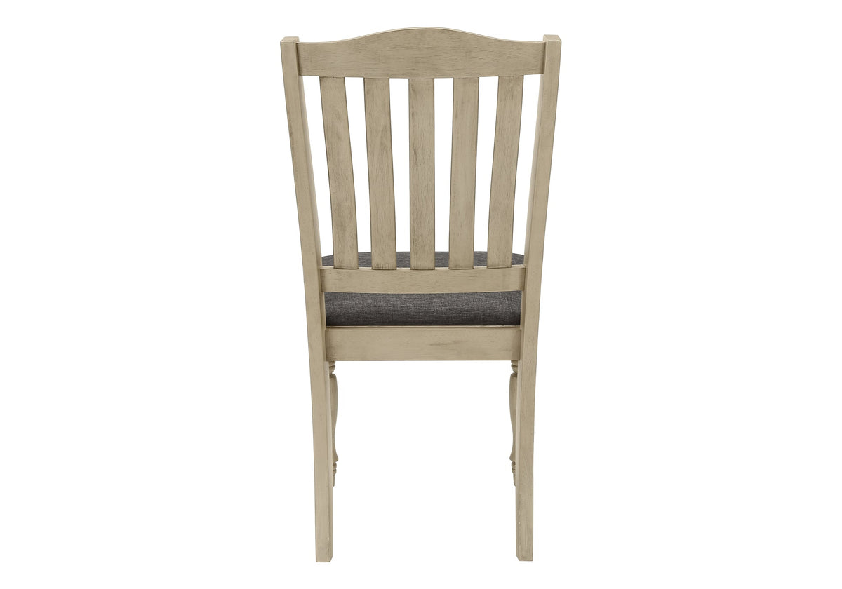 Upholstered Antique Dining Chairs Set of 2