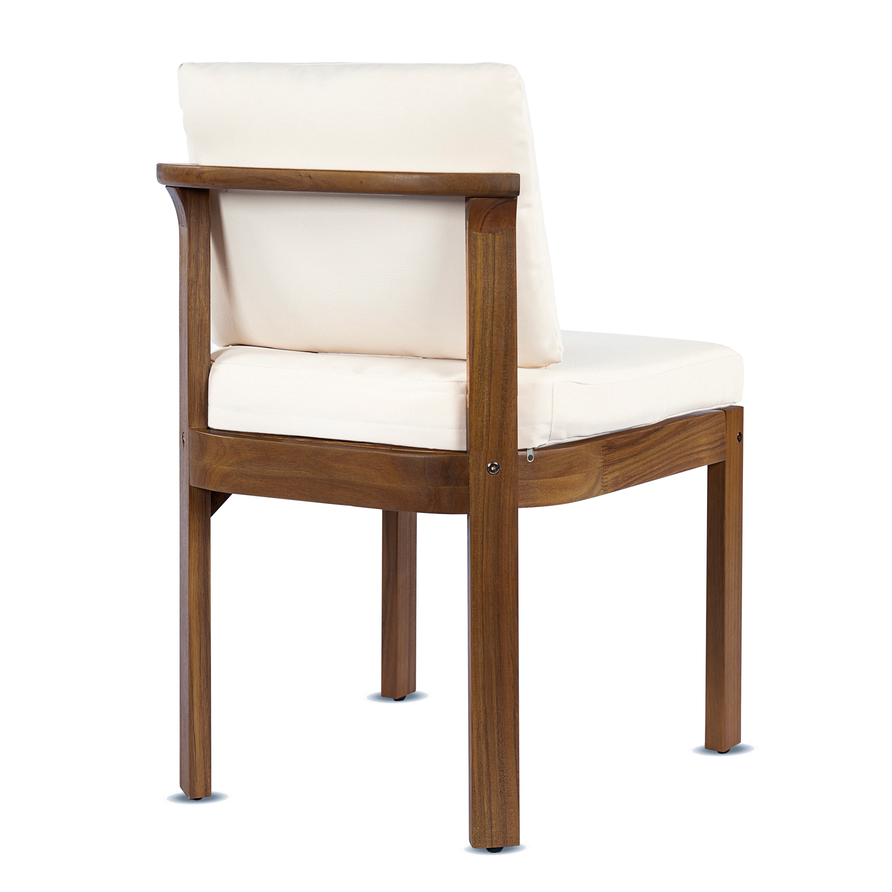 Acacia Wood Outdoor Dining Chair Set of 2