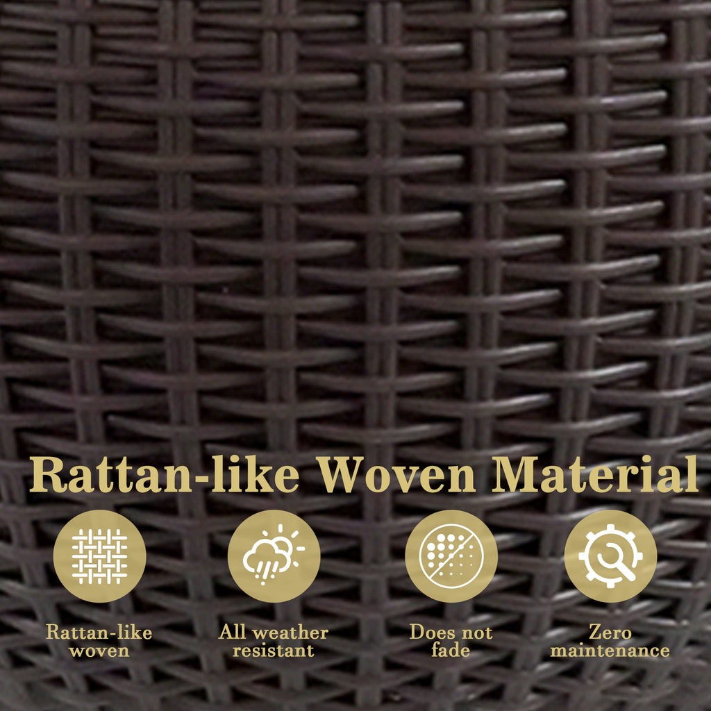 Self-Watering Hanging Rattan-Inspired Planter