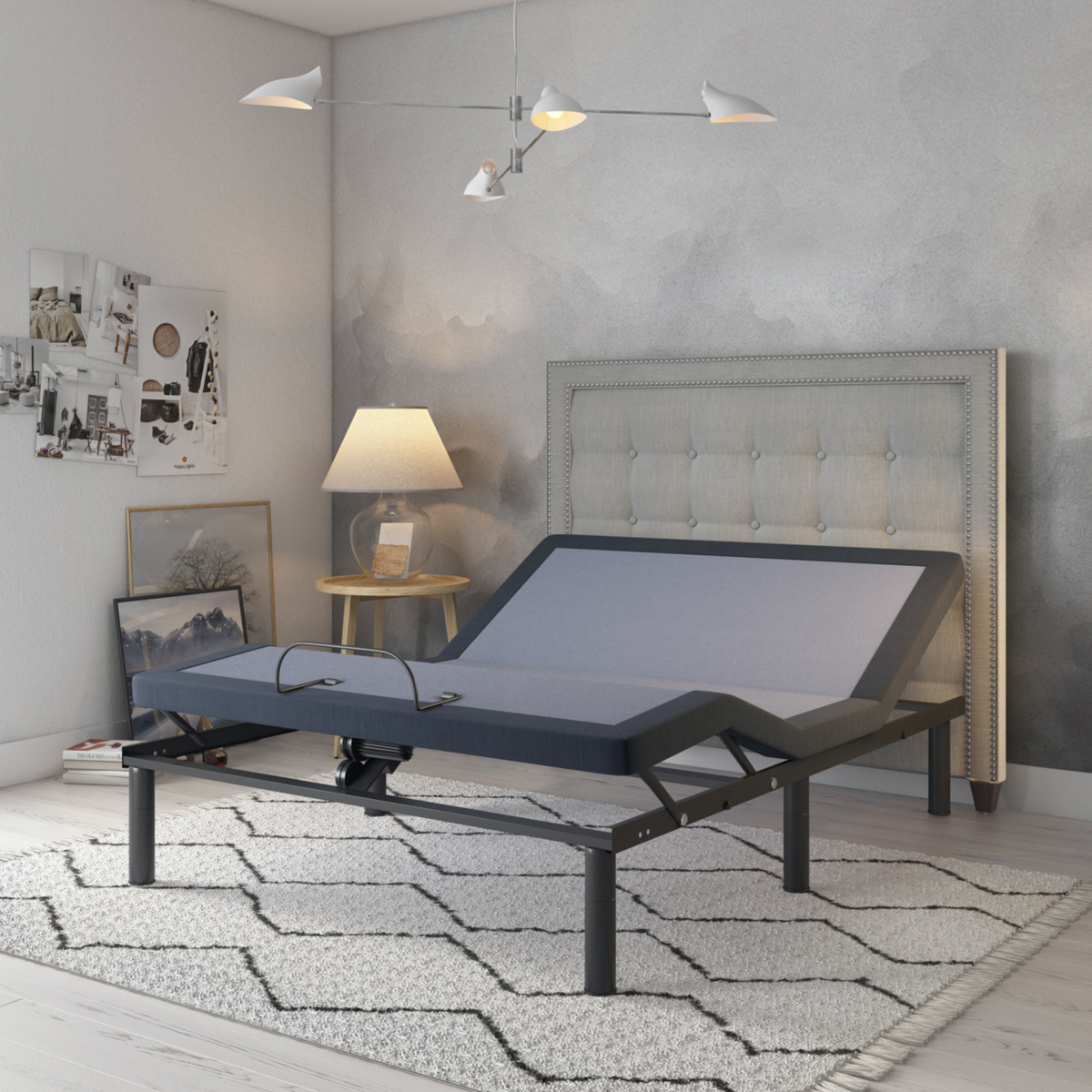 BT3000 King Adjustable Bed Base With Head and Foot Position Adjustment