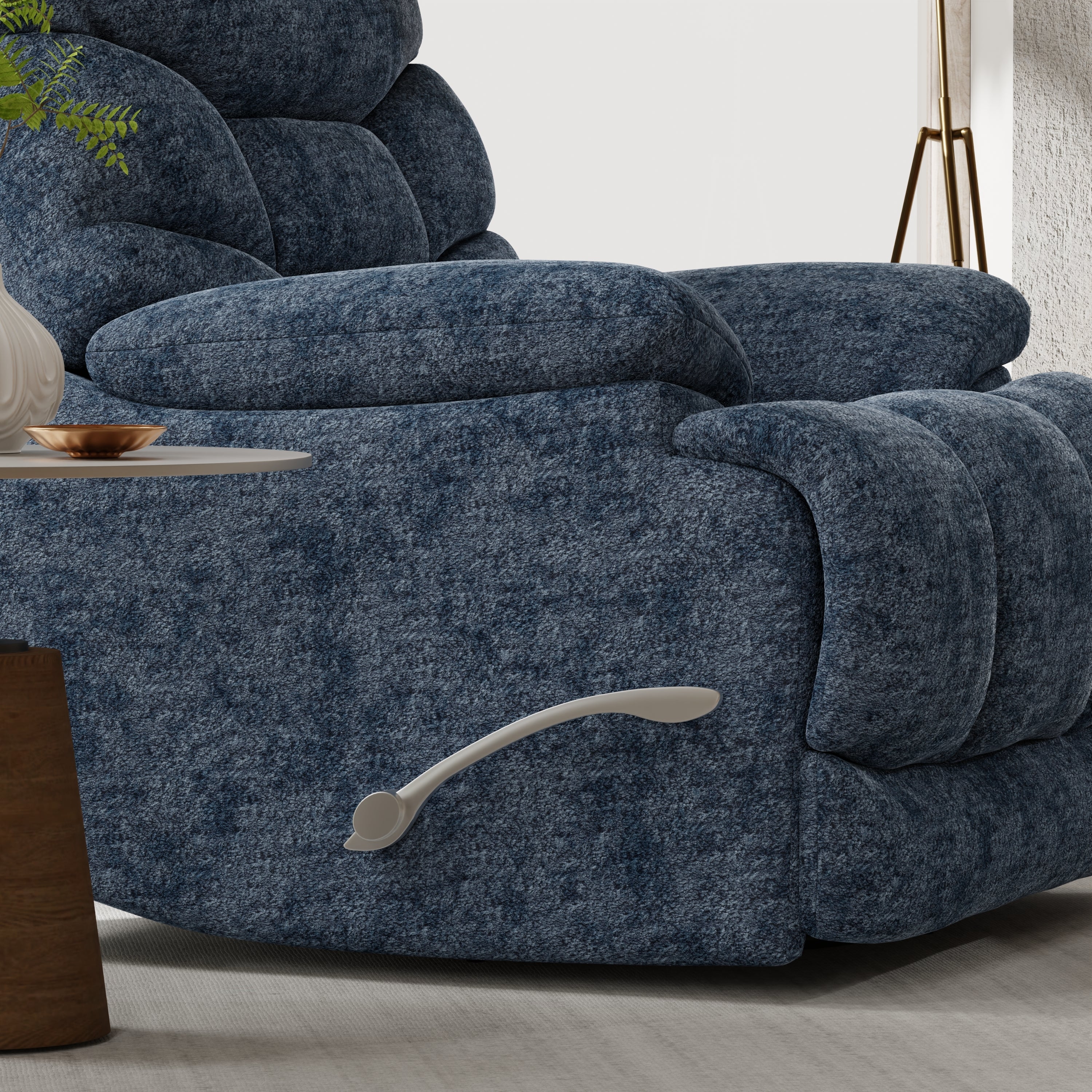 Swivel Glider Recliner in Alaska Glacier