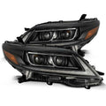 AlphaRex 11-21 Toyota Sienna PRO-Series Proj Headlights Plank Style Black w/Seq Signal/DRL 880764 *Discontinued