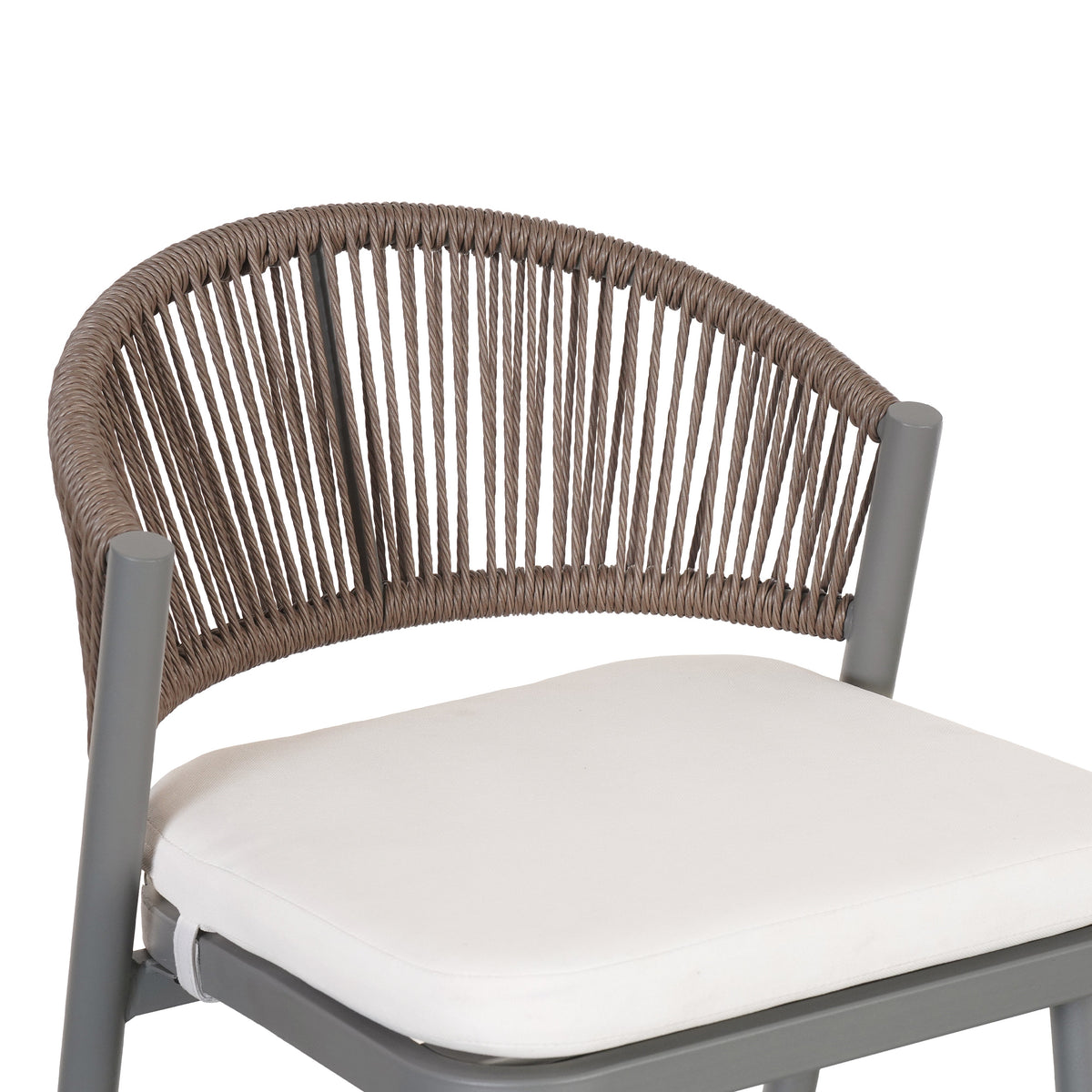 Outdoor 30.25" Seat Height Metal Frame Barstools