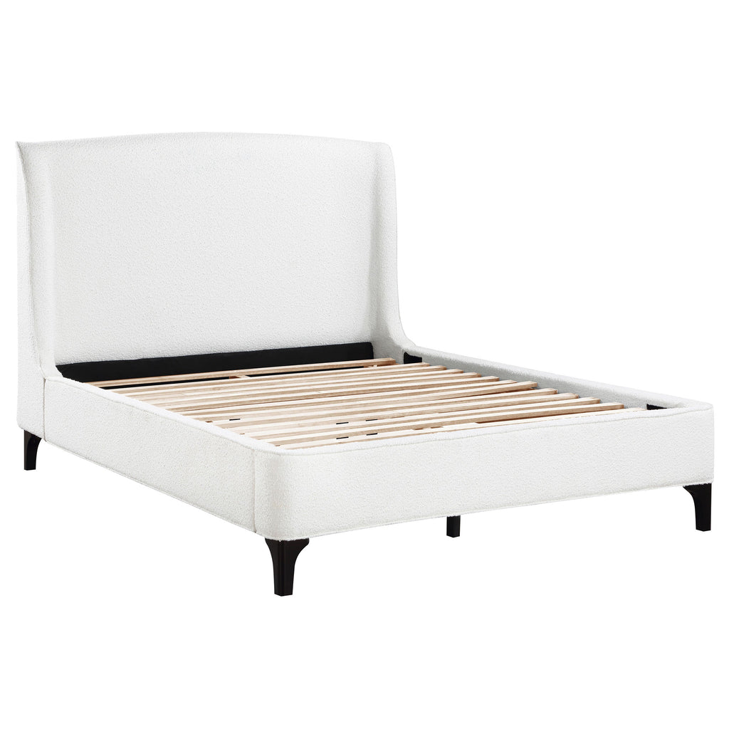 Theodore Snow Upholstered Queen Wingback Bed