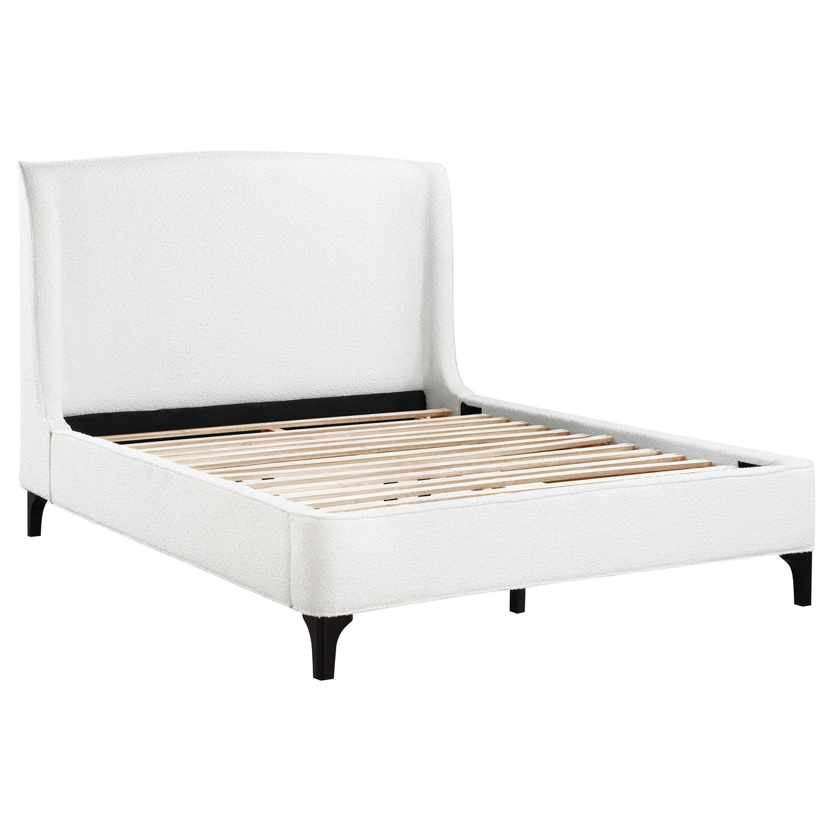 Theodore Snow Upholstered Queen Wingback Bed