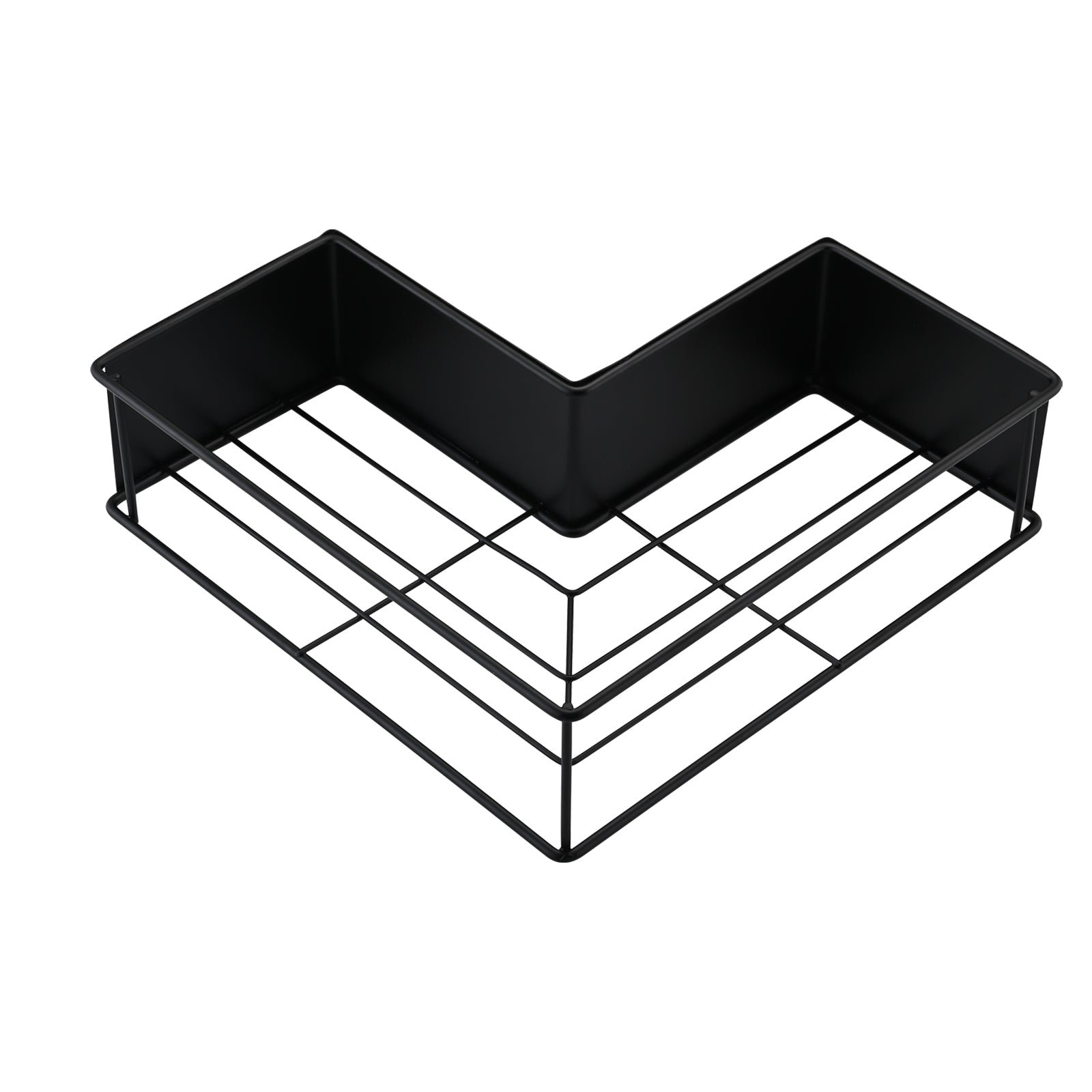2-Pack Drill-Free Adhesive Corner Shower Caddy Organizer
