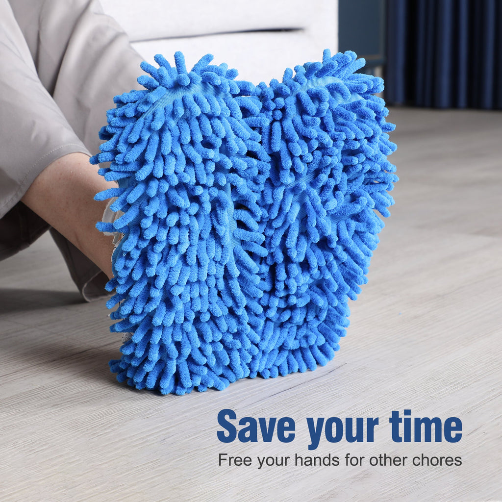 Microfiber Mop Slippers - Set of 3 for Effortless Cleaning
