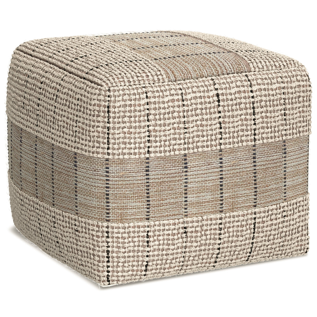 Elmer 18 Inch Wide Square Pouf
