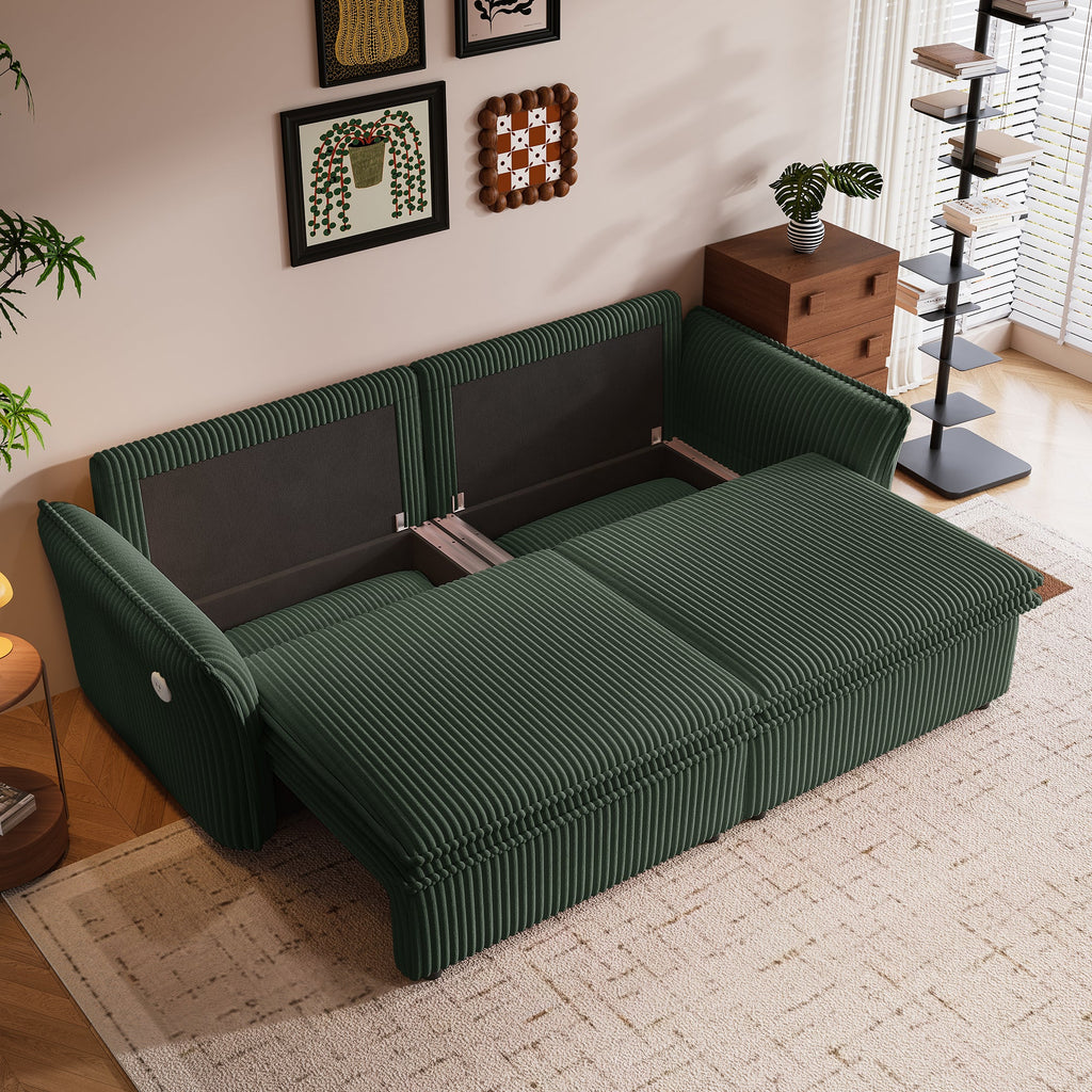 Multi-Functional 85-Inch Convertible Sofa Bed