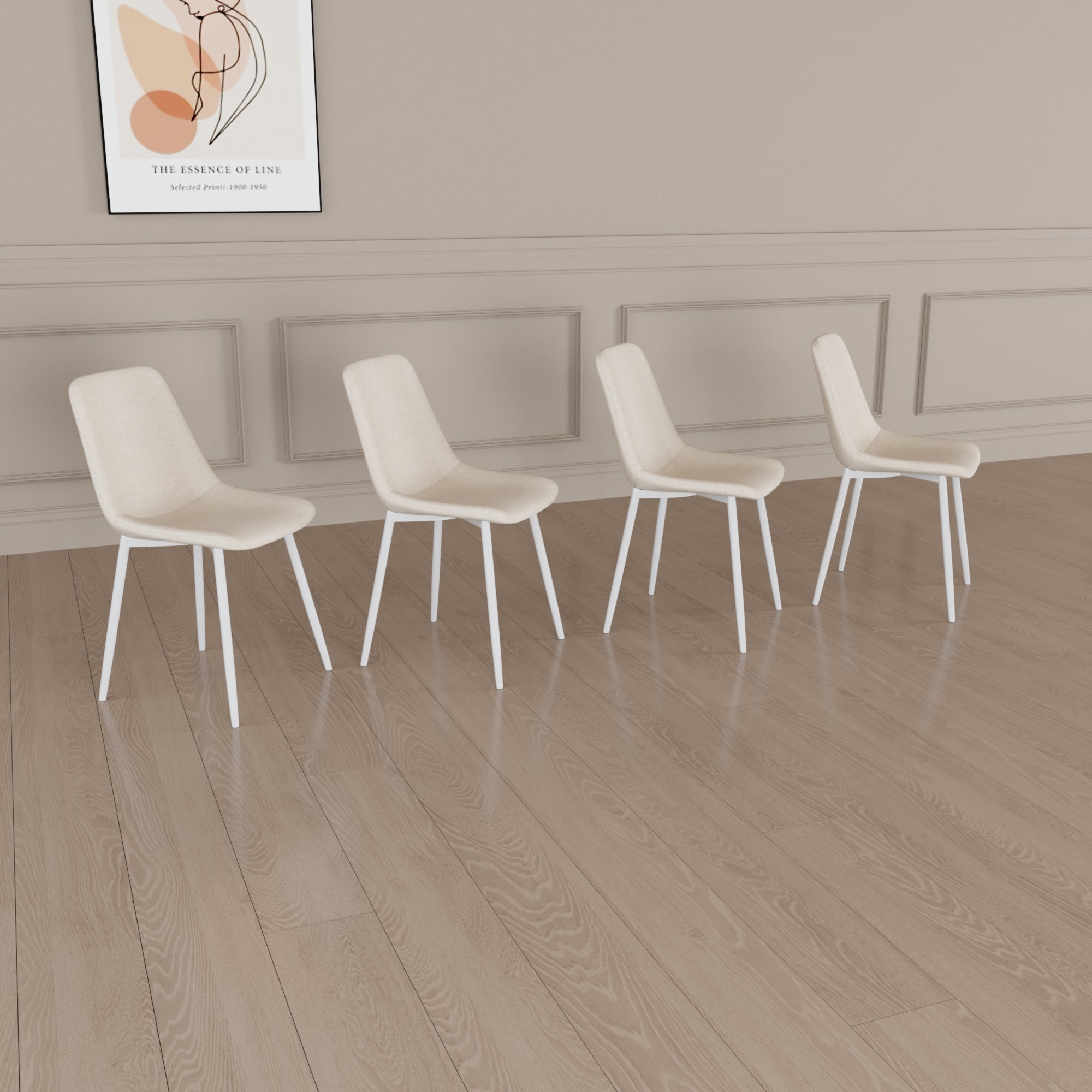 Set of 4 Modern Kitchen Dining Chairs