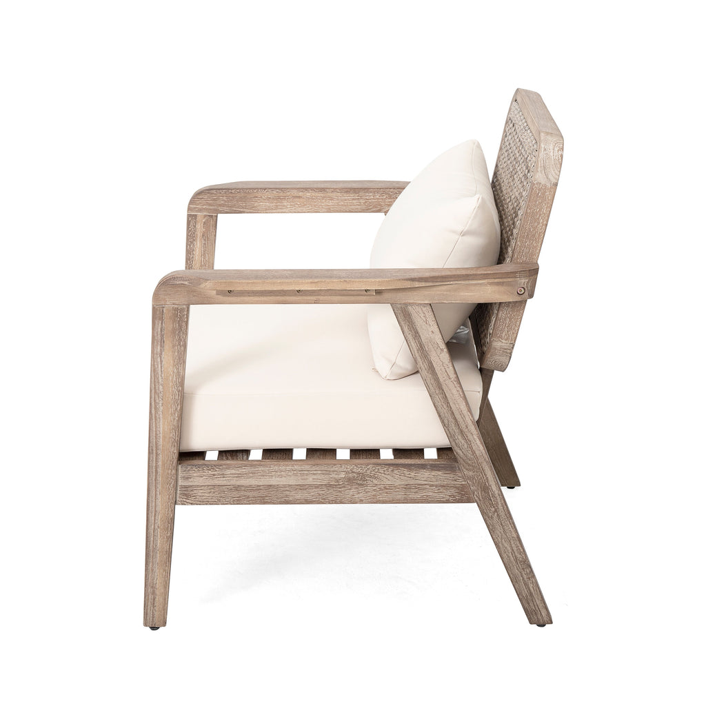 Outdoor Acacia Wood Patio Club Chair