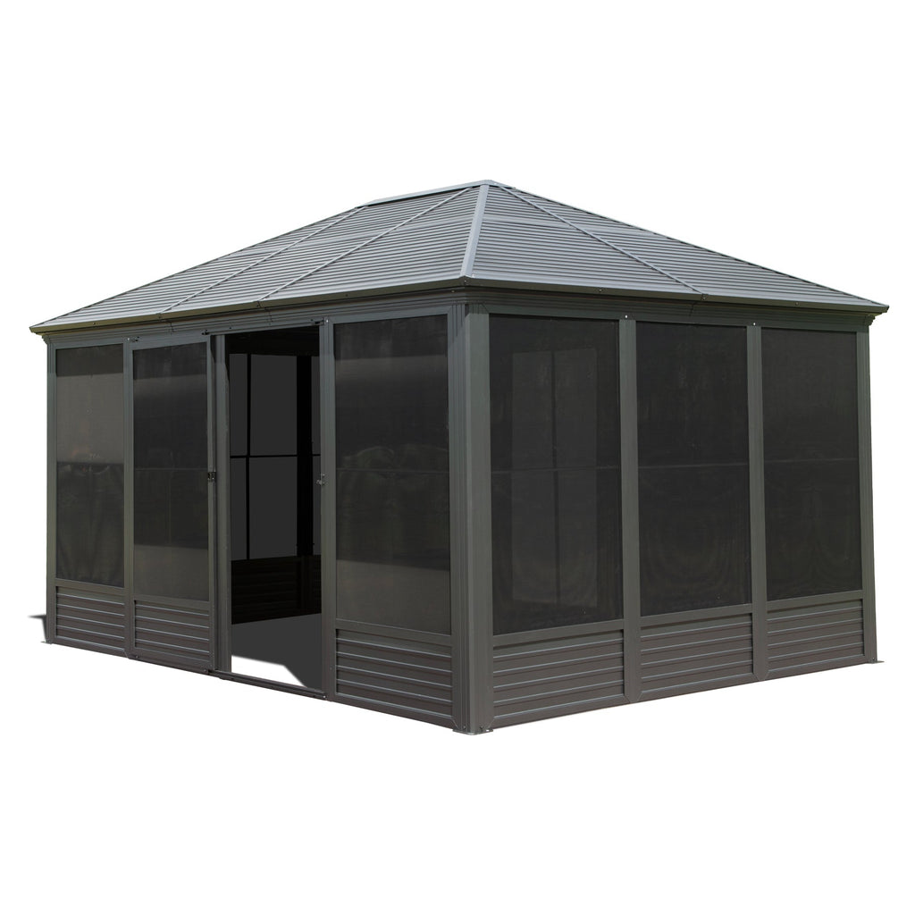 11.2x14.6FT Sunroom Aluminum Hardtop Gazebo