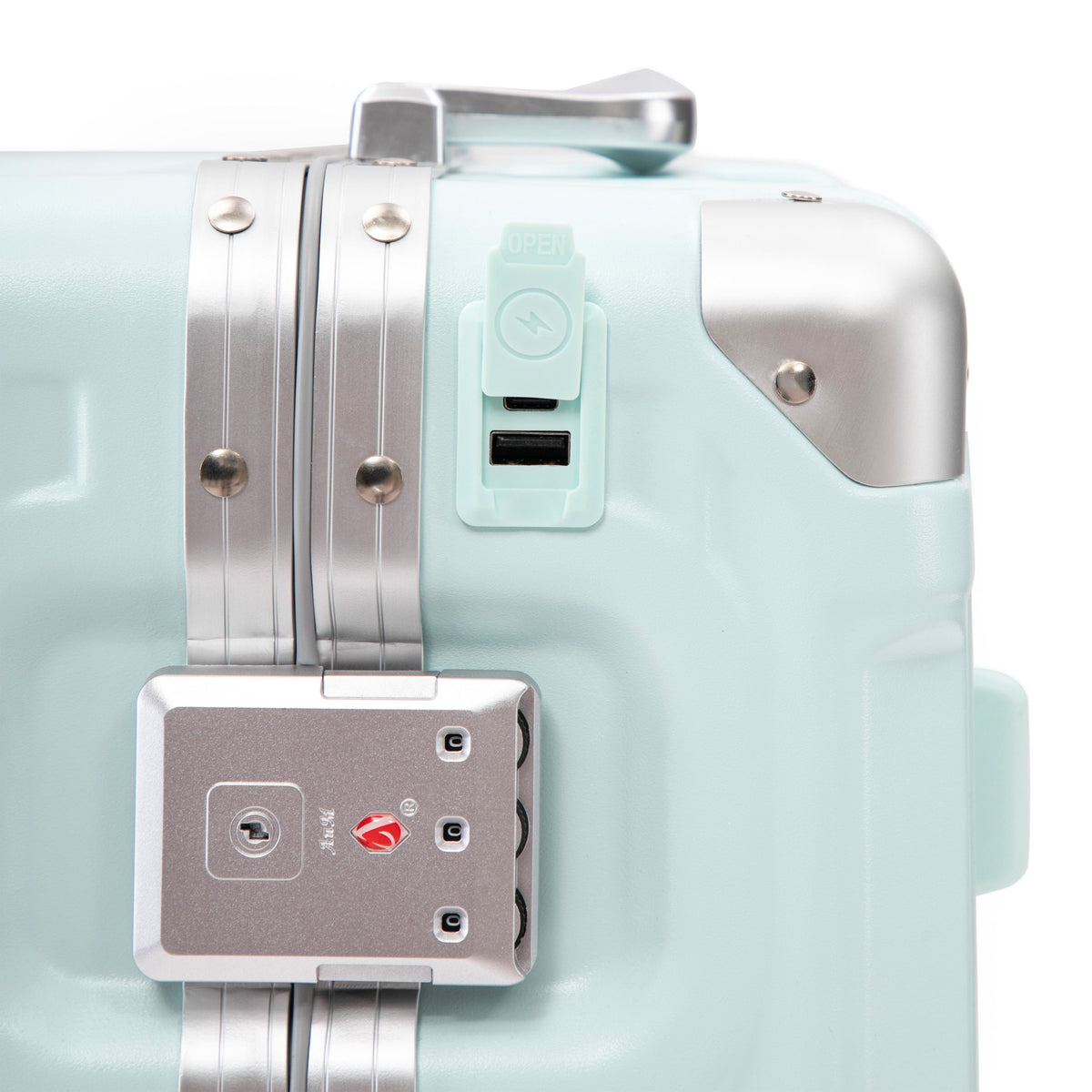 20 Inch Carry On Luggage - Aluminum Frame ABS Hard Shell Suitcase