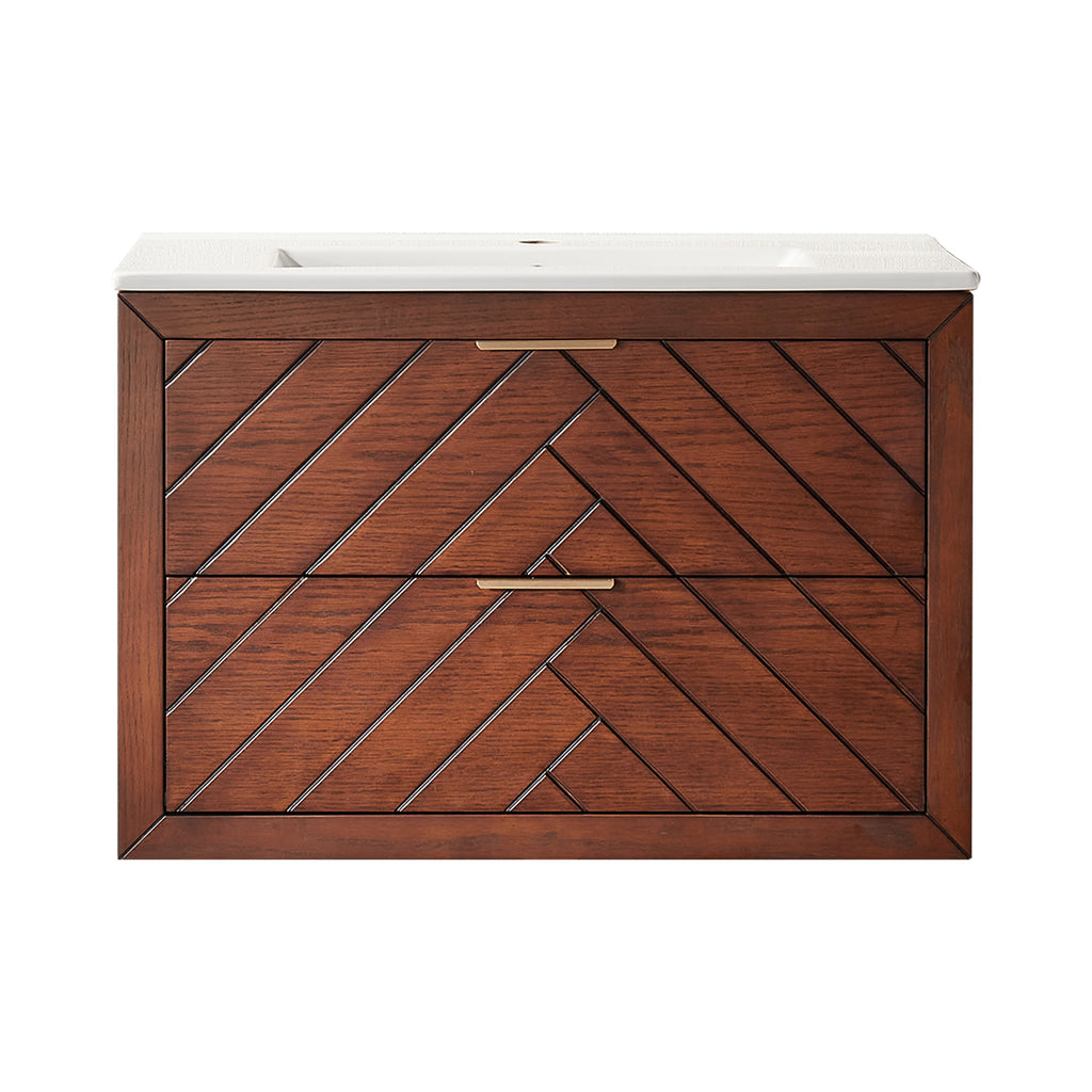 30" Pre-Assembled Wall Mounted & Floating Single Vanity Cabinet
