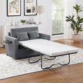 Twin Size Sofa Bed with Foldable Mattress and USB Ports