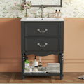 24" Bathroom Vanity with Ceramic Sink