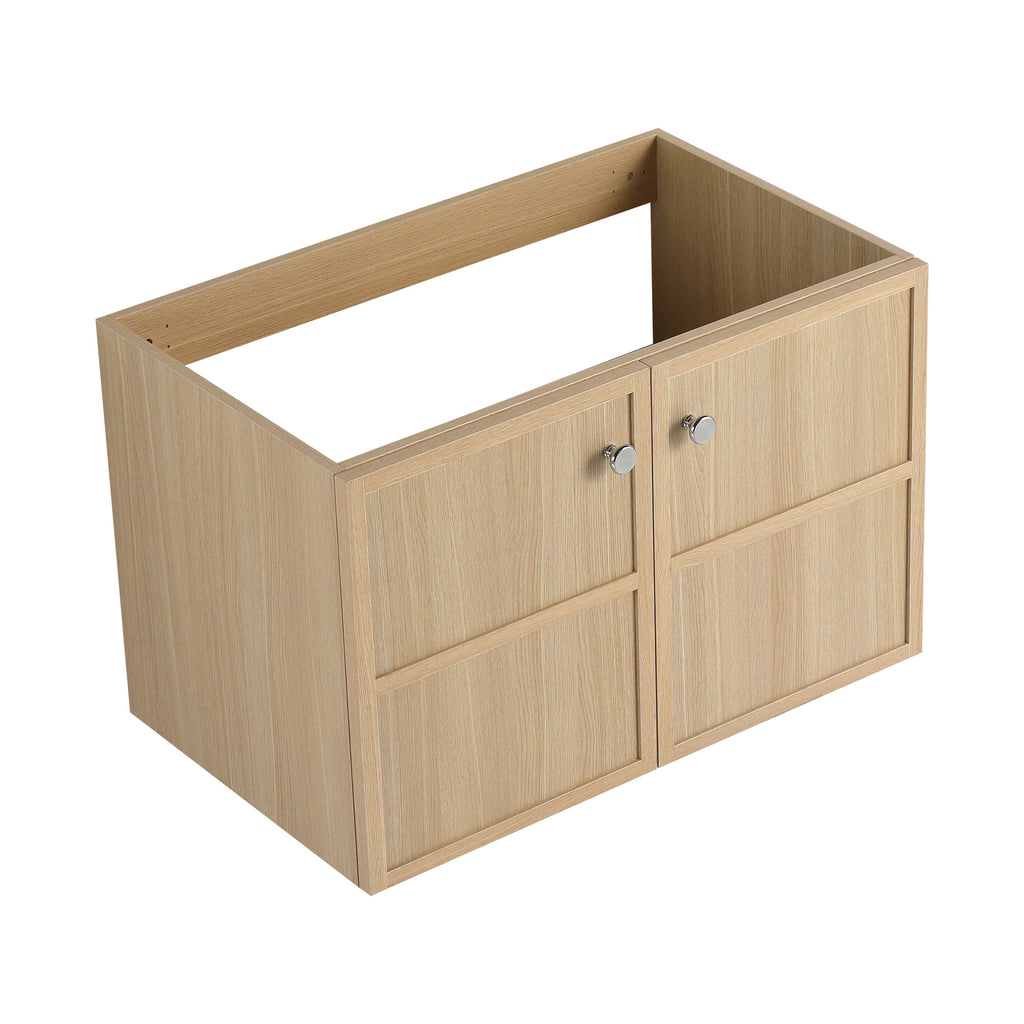 30" Wall-Mounted Bathroom Vanity with 2 Soft Closing Doors