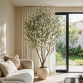 8FT Artificial Olive Tree With Big Decorative Planter